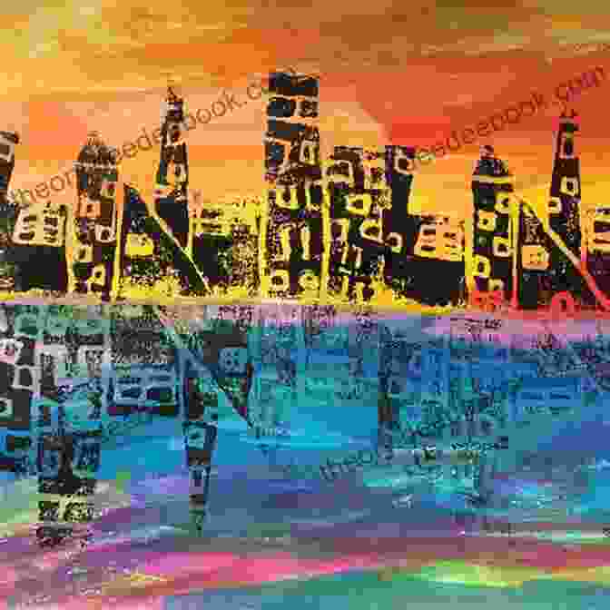 A Chalk Drawing Of A City Skyline On A Sidewalk Sidewalk Chalk: Poems Of The City