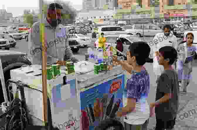 A Group Of Children Gathered Around An Ice Cream Vendor In A Village Setting Three Plays Kavita Khanna