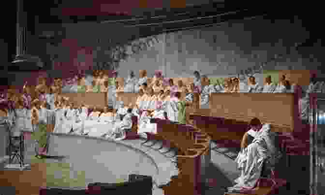 A Group Of Roman Senators Engaged In A Heated Debate In The Senate Chamber Catilina S Riddle: A Novel Of Ancient Rome (The Roma Sub Rosa 3)