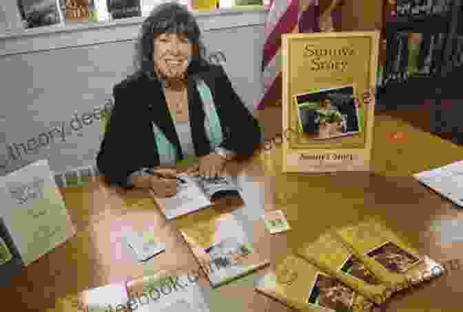A Photograph Of Elisabeth Katz Signing Copies Of Her Book Hijito Elisabeth Katz