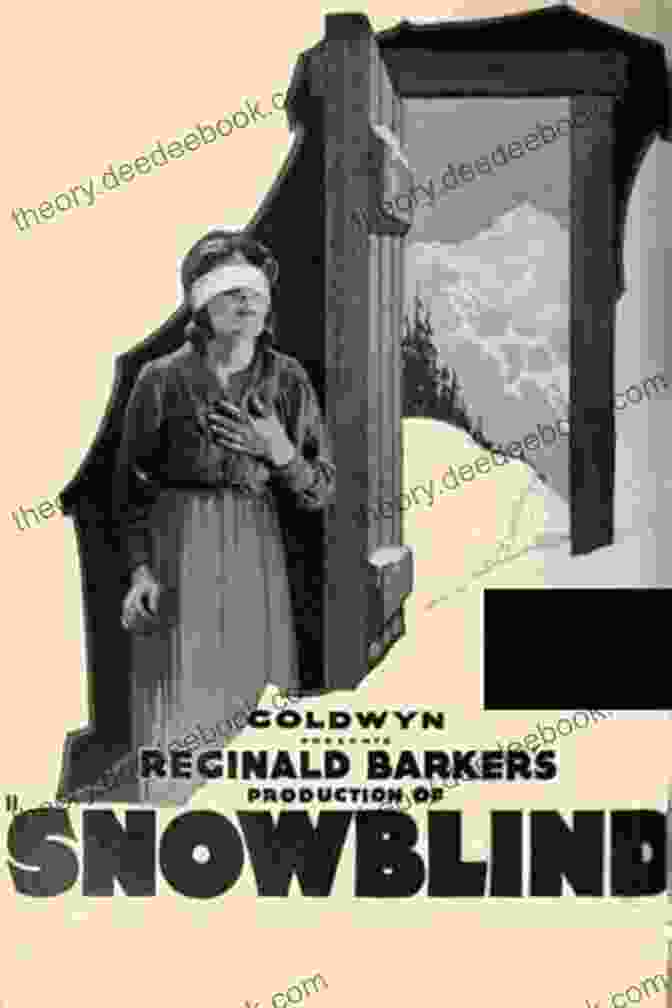 A Promotional Poster For The Play Snowblind, Depicting A Woman With Her Eyes Closed And A Red Scarf Covering Her Mouth Snowblind: A Play In Two Acts