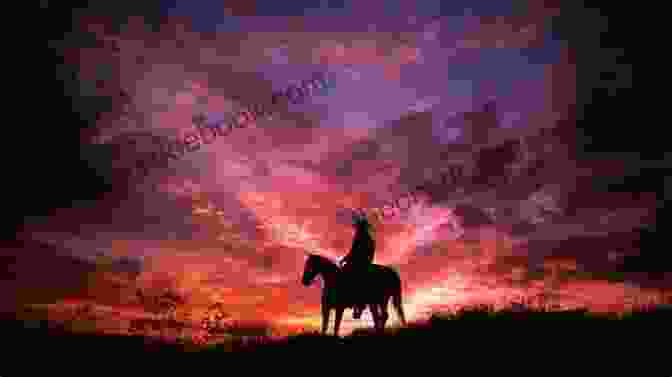 A Silhouette Of A Rugged Cowboy Riding A Horse Against A Sunset A Doctor Blind Date For The Cowboy: A Sweet Medical Western Romance (A Cowboy Loves The Doctor 1)