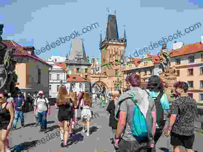 Charles Bridge In Prague With People Strolling. BridgeScapes: Volume 2: A Photographic Collection Of Scenic Bridges
