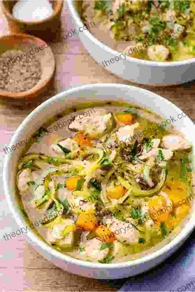 Chicken Noodle Soup With Bone Broth Keto Desserts Cookbook: 800 Delicious Recipes To Burn Fat Boost Your Energy And Calm Inflammation