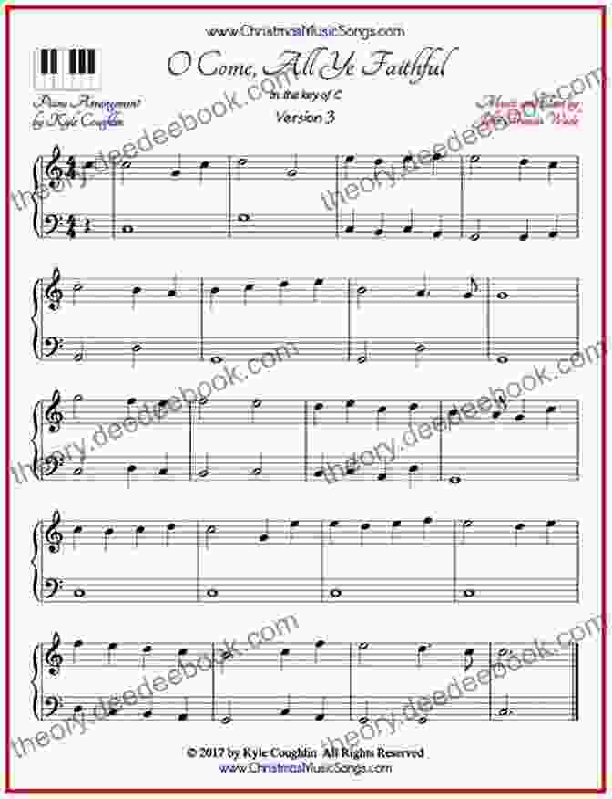 Melodica Sheet Music For 'O Come, All Ye Faithful' Christmas Carols For Melodica: Easy Songs