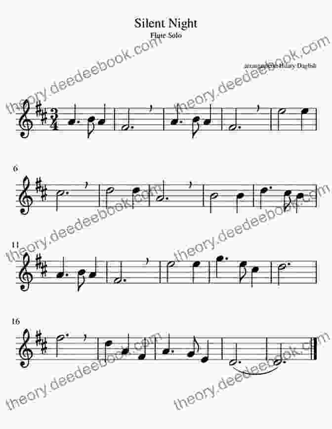 Silent Night Flute Sheet Music Christmas Carols For Flute: Easy Songs