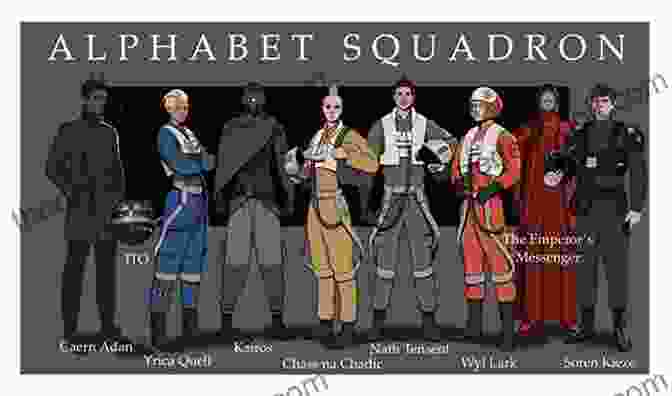 The Pilots Of Alphabet Squadron Pose For A Group Portrait. From Left To Right: Yrica Quell, Chass Na Chadic, Nath Tensent, Kairos, And Wyl Lark. Alphabet Squadron (Star Wars) (Star Wars: Alphabet Squadron 1)