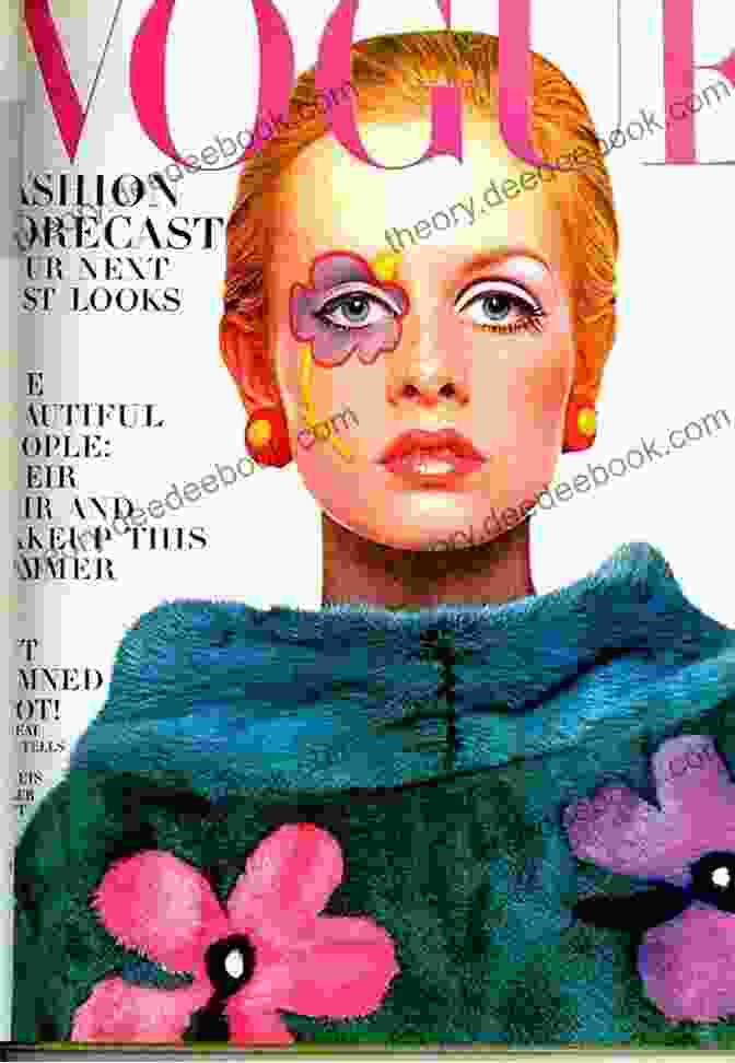 Viva Magazine September 1974 Cover Featuring Twiggy And Paint Splattered Models Viva Magazine September 1974